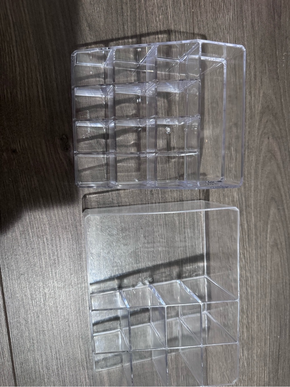 Clear Acrylic make up Organizer - Transparent Multi-Compartment Storage